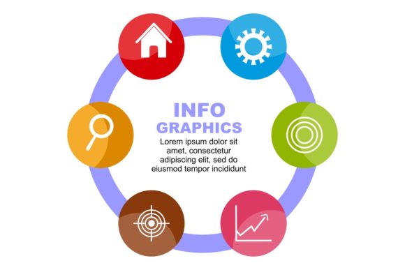 Abstract Infographic Template with Color: A Practical Asset for Visual Communication