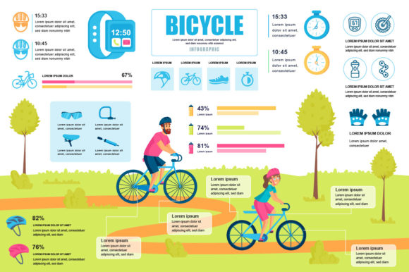 Bicycle Infographic Design Template Guide