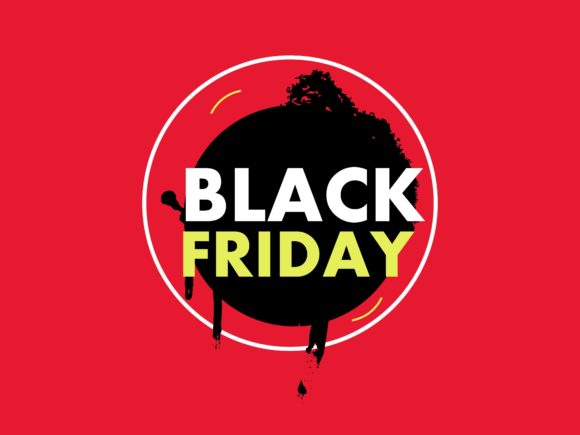 Black Friday Modern Grungy Splash Vector: Elevating Seasonal Campaigns with Authentic Design
