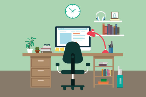 Desktop Room Design by Vector Art: Strategic Visual Communication for Modern Business