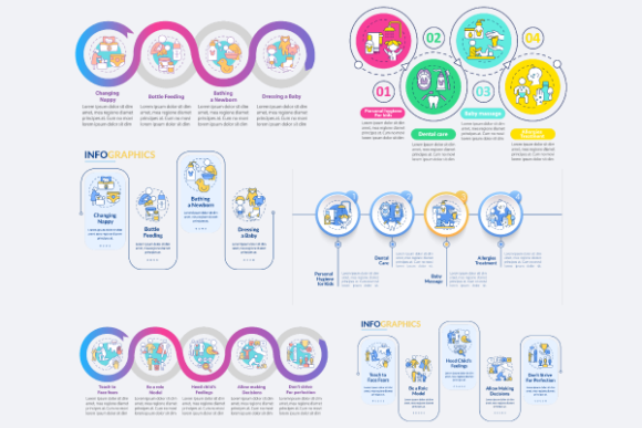 Evaluating the Parenting Tips Infographic Bundle for Professional Visual Communication