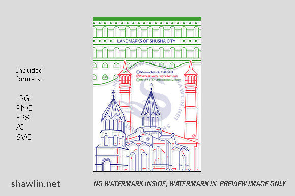 Shusha City Azerbaijan Popular Landmarks: Integrating Cultural Assets into Creative Workflows