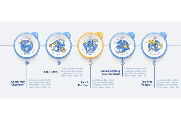 Video Dating Tips Vector Infographic: Visualizing Connection in the Digital Age