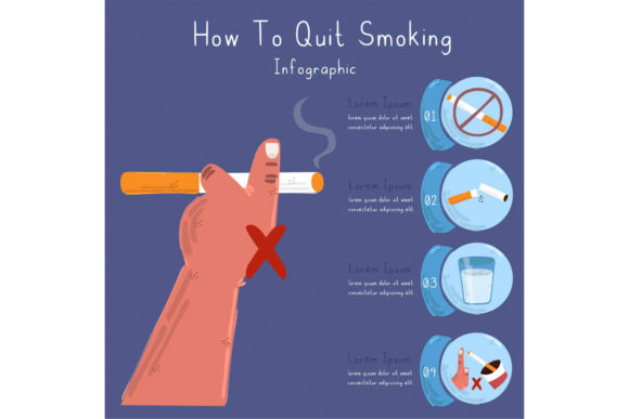 Visualizing Recovery: Leveraging the How to Quit Smoking Infographic (EPS10) for Effective Health Communication